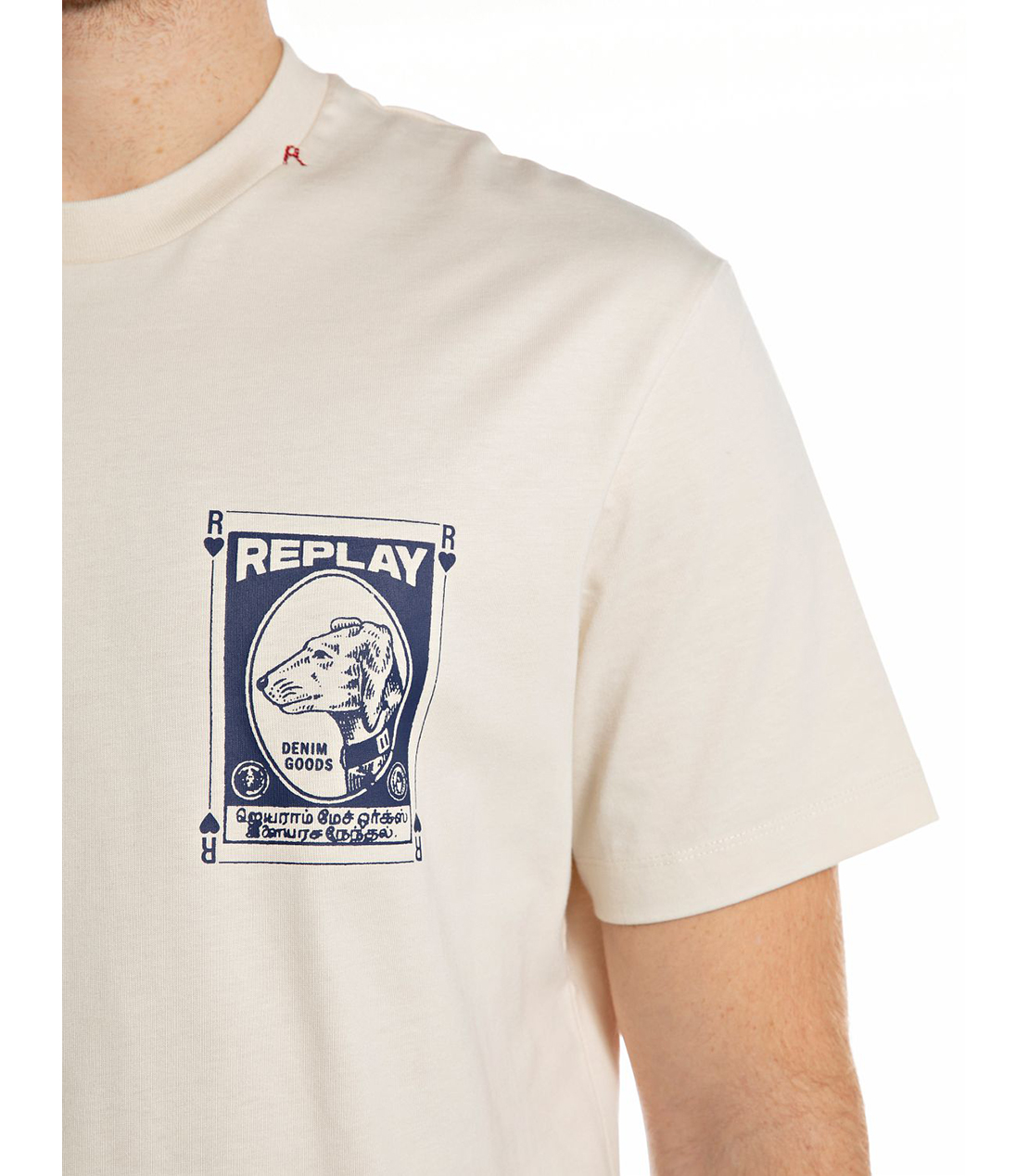 リラックスフィット ヘビーコットンジャージー VINTAGEグラフィックTシャツ 詳細画像 アイボリー 5